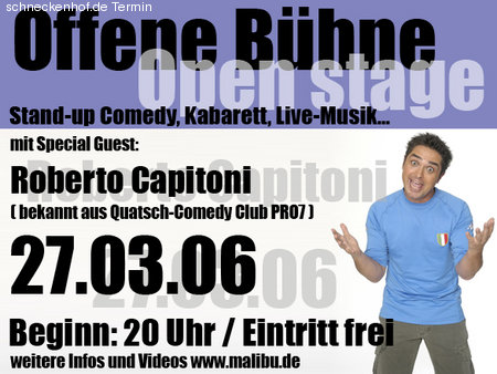 offene B&uuml;hne Werbeplakat