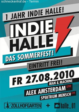 1 Jahr Indiehalle Werbeplakat