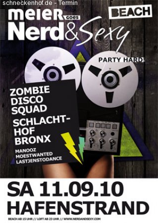 Meier goes Nerd & Sexy  Beach Werbeplakat