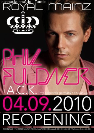 RE-OPENING ft Phil Fuldner Werbeplakat