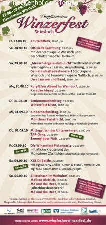 Winzerfest Wiesloch Werbeplakat