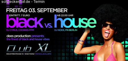 black vs. house Werbeplakat