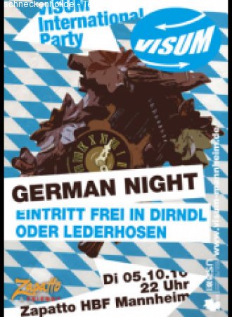 VISUM German Night Werbeplakat