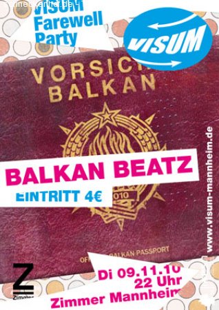 VISUM Farewell Party Werbeplakat