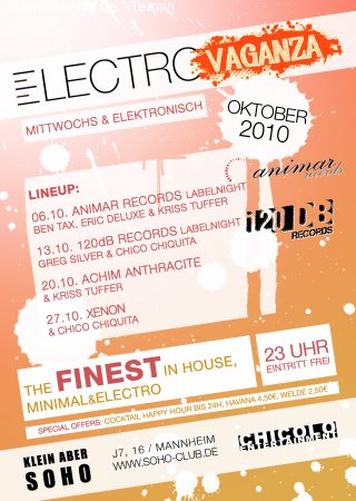 Electrovaganza: 120dB Special! Werbeplakat