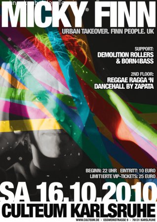 Micky Finn (UK) @ Culteum Werbeplakat