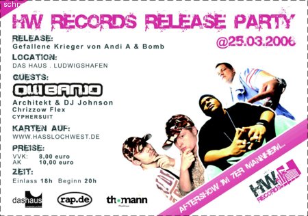 AndiA und Bomb / Olli Banjo Werbeplakat