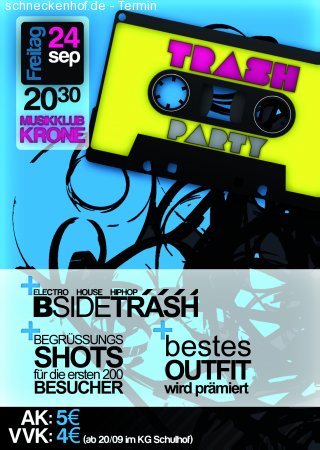 Abi-Trashparty Werbeplakat