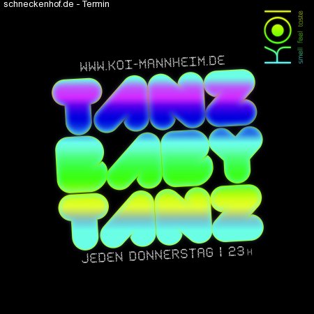 Tanz Baby Tanz - DJ SimonSays Werbeplakat