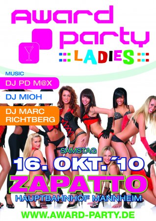 Award Party ::Ladies:: Werbeplakat