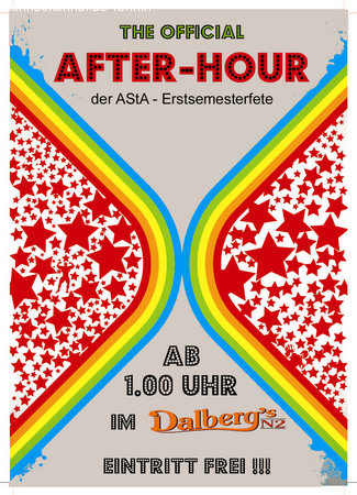Afterparty der AStA Ersitfete Werbeplakat
