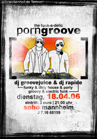 the funk-a-delic porngroove Werbeplakat