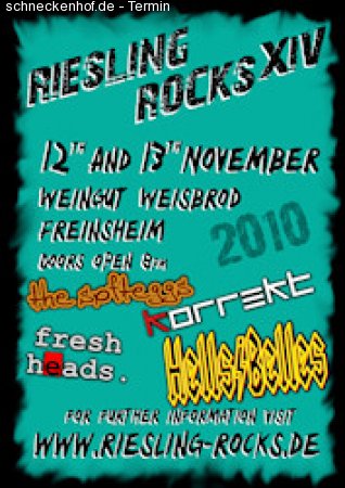Riesling Rocks - Samstag Werbeplakat