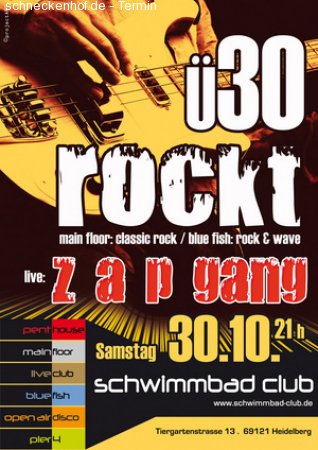 Ü30 rockt Werbeplakat