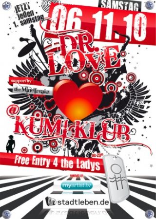 Amazing Hits mit Dr Love Werbeplakat