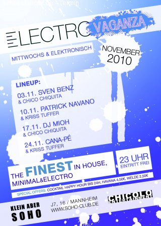 Electrovaganza Werbeplakat