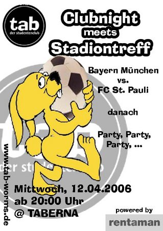 Oster-Clubnight Werbeplakat