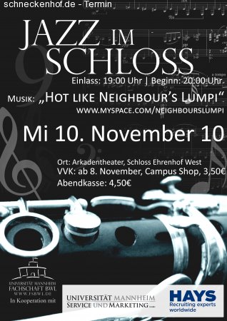 Jazz im Schloss Werbeplakat