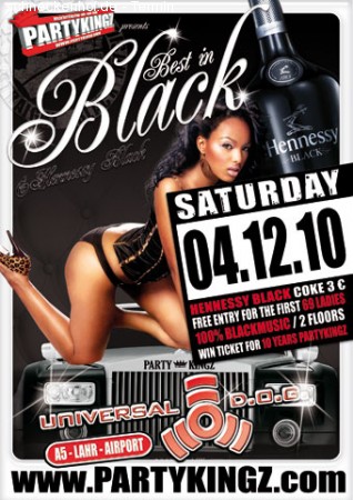 Partykingz pts: Best In Black Werbeplakat