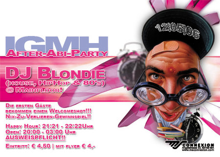 After Abi Party Werbeplakat