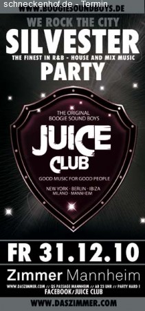 Silvester Party Werbeplakat