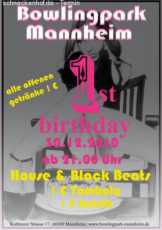 1 Party Werbeplakat