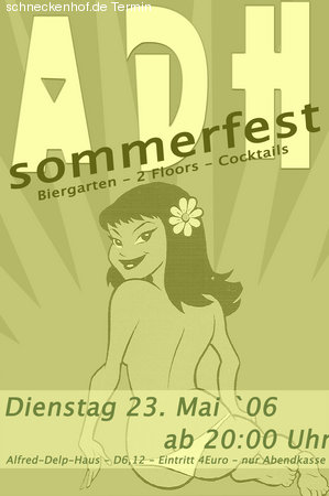 Sommerfest Werbeplakat