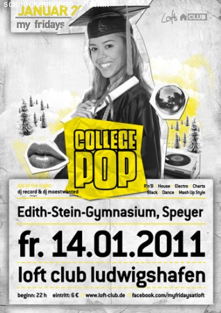College Pop Werbeplakat