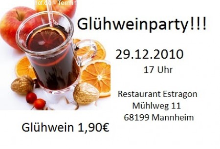 Glühweinparty Werbeplakat