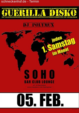 Guerilla Disko-Silvester Spec. Werbeplakat