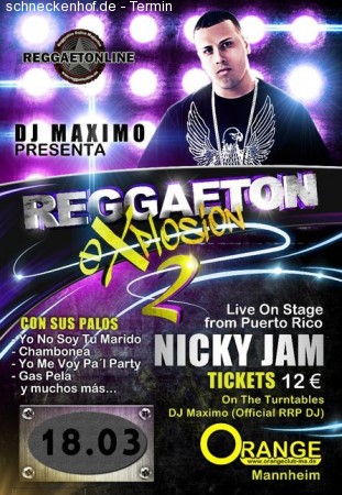 Reggaeton Explosion Werbeplakat