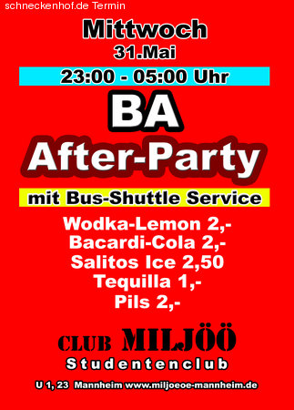 BA  Afterparty Werbeplakat