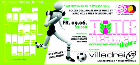 The Golden Goal House Bash Werbeplakat