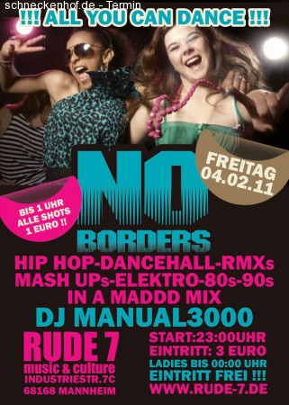 No Borders Werbeplakat