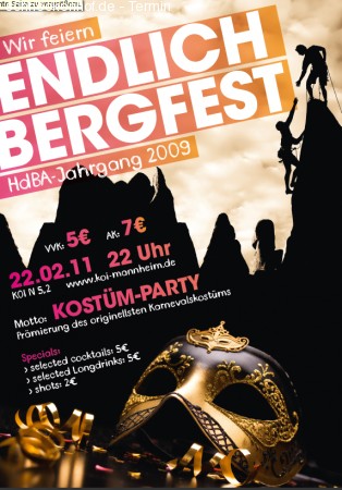Bergfest Werbeplakat