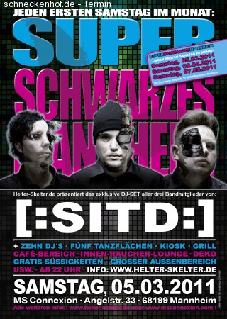 Super Schwarzes Mannheim Werbeplakat