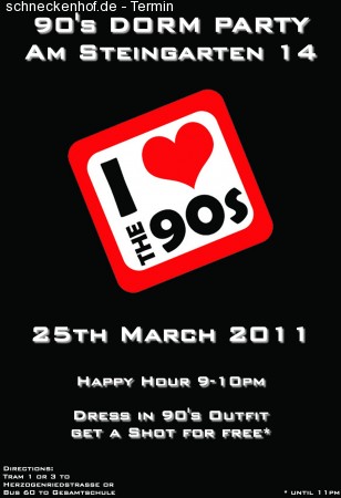 Steingarten Wohnheimparty Werbeplakat