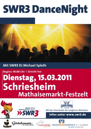 SWR3 DanceNight Werbeplakat