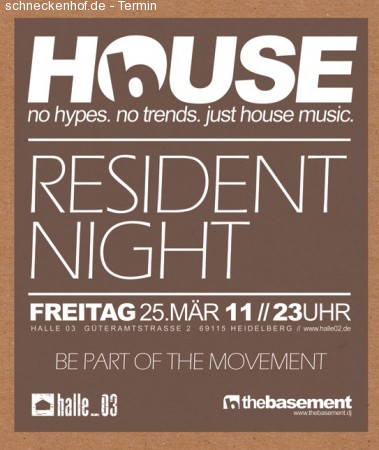thebasement präsentiert HOUSE Werbeplakat