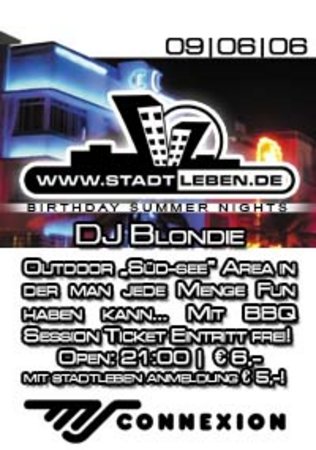 Birthday Summer Nights Werbeplakat