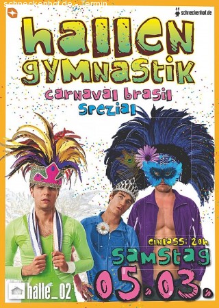 Hallengymnastik Carneval Werbeplakat
