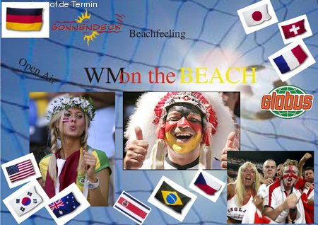 WM on the Beach - Party danach Werbeplakat