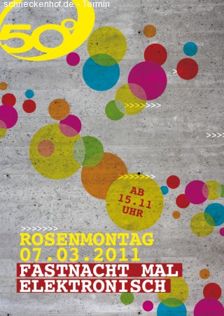 Fastnacht mal elektronisch Werbeplakat