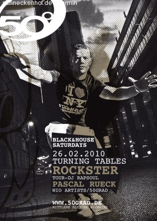 Turning Tables - Black & House Werbeplakat