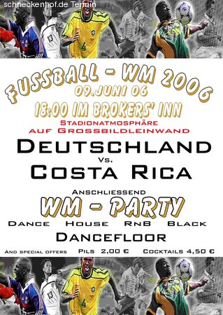WM-Party Werbeplakat