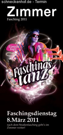 Faschingstanz Werbeplakat