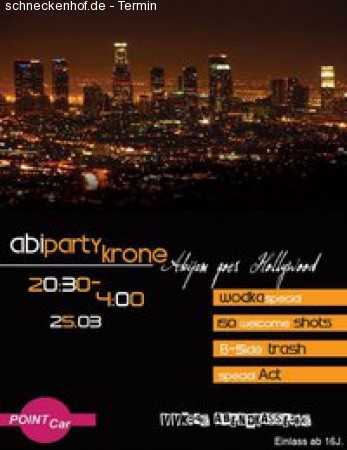 Abiparty Abijam goes Hollywood Werbeplakat