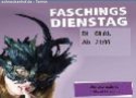 Faschingsdienstag Werbeplakat