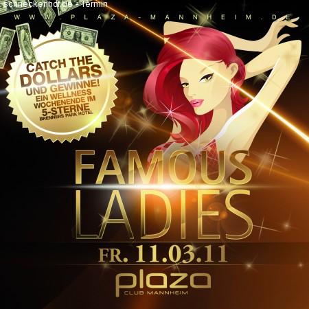 Famous Ladies are back Werbeplakat