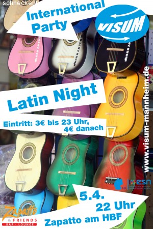 VISUM Latin Night Werbeplakat